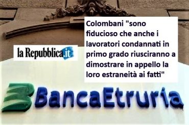 Bond Etruria, First Cisl a fianco dei colleghi anche nel giudizio di appello