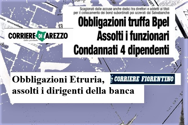 Bond Etruria L Interesse Dei Giornali Tra Assoluzioni E Condanne First Cisl