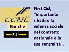 Agi su rinnovo Ccnl banche, First Cisl, positiva apertura Abi, ma ora i fatti