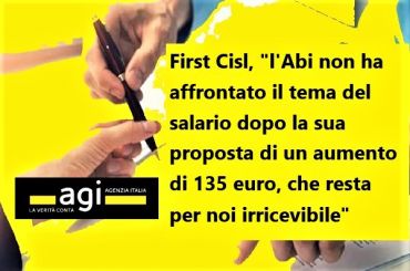 Agi su Ccnl banche, Colombani, Abi non soddisfa su revisione area contrattuale