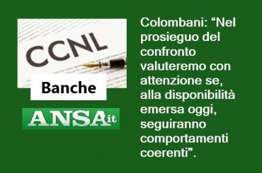 Ansa su rinnovo Ccnl banche, First Cisl, Abi apre ma servono fatti