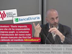 Bari e Etruria, Colombani, chi sbaglia paghi, serve reato di disastro bancario