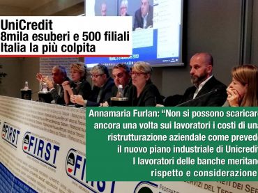 UniCredit, Furlan, tagliare 8mila posti è una linea irresponsabile
