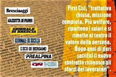 Ccnl banche, First Cisl, trattativa chiusa, ripartono i salari con più welfare