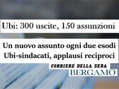 Corriere della Sera, accordo in Ubi, un nuovo assunto ogni due esodi