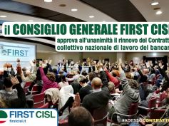 Contratto bancari, via libera del Consiglio generale First Cisl