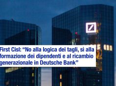 Deutsche Bank, First Cisl, no ai tagli, su riorganizzazione serve cambio rotta