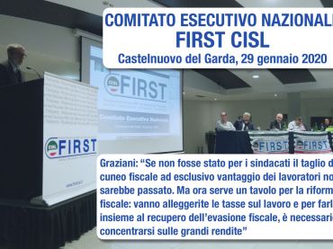 Esecutivo First Cisl, Graziani, la stagione della mobilitazione non è finita