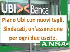 Ansa su Ubi, sindacati preoccupati per annuncio tagli da piano industriale