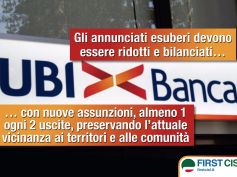 Ubi, First Cisl, piano ambizioso, ma preoccupano i tagli