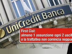 UniCredit, First Cisl, toni più dialoganti, assunzioni fondamentali