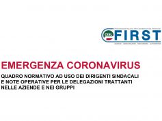 Coronavirus, quadro normativo e note operative per i sindacalisti