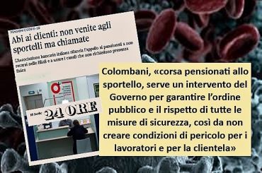 Crescono gli inviti a limitare l’afflusso in banca, l’incognita pensionati