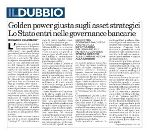 L'analisi di Riccardo Colombani su Il Dubbio dell'8 aprile 2020