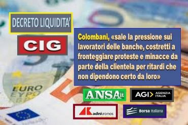 DL, cig e prestiti, Colombani, i ritardi non si scarichino sui dipendenti