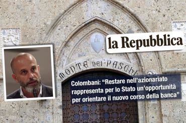 Colombani su Repubblica invita il neo cda Mps a scrivere una nuova storia