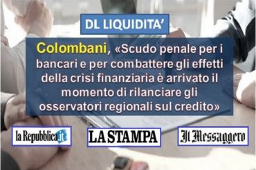 DL Liquidità, scudo penale necessario, così bancari liberi da incubo sanzioni