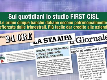 Studio First Cisl big five, dai giornali, tengono ricavi si contraggono i costi