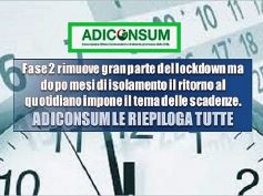 Scadenze in tempo di Covid 19, vademecum Adiconsum per non sbagliare