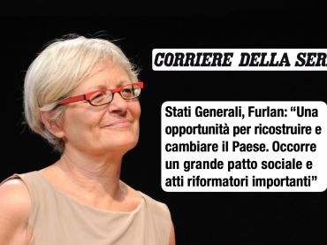Stati Generali, intervista Corsera a Furlan, serve patto sociale stile Ciampi nel 93