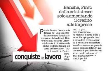 Colombani, aumentare il credito alle imprese è un’efficace via d’uscita dalla crisi