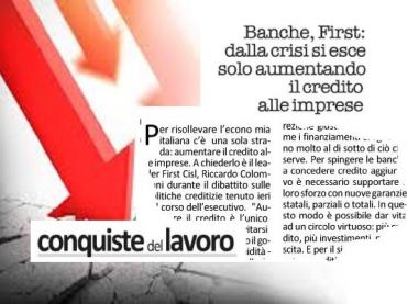 Colombani, aumentare il credito alle imprese è un’efficace via d’uscita dalla crisi