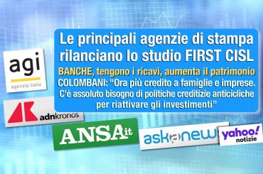 Studio First Cisl, nonostante la pandemia i bilanci delle principali banche reggono
