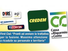 Nozze Credem – CR Cento, First Cisl, svolta storica ma vigileremo su occupazione