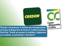 Fusione Credem – CR Cento, First Cisl, svolta storica, attenzione a occupazione