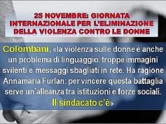 Tweet Colombani su giornata violenza donne, istituzioni si alleino, sindacato c’è