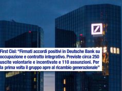 Deutsche Bank, accordi positivi su occupazione e contratto integrativo