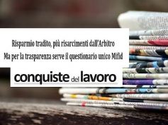 Conquiste del lavoro, First Cisl, un questionario unico Mifid per tutelare il risparmio