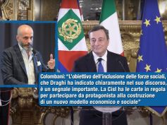 Draghi, la sfida della ricostruzione e il coinvolgimento del sindacato