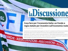 La Discussione rilancia proposta First Cisl, ripresa del Paese con risparmio privato