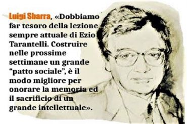 Luigi Sbarra, onorare la memoria di Ezio Tarantelli con un patto sociale per il Paese