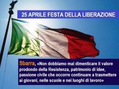 Festa della Liberazione, Sbarra, una data simbolica per la rinascita del nostro Paese