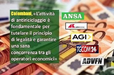 Stampa rilancia considerazioni Colombani su relazione Uif, antiriciclaggio fondamentale per legalità ma ai bancari serve più tutela