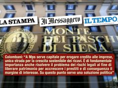 Studio First Cisl su Mps, Colombani ai giornali, per rilancio banca serve capitale, no ritardi Ue