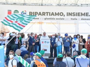 Ripartiamo insieme, mobilitazione unitaria Cgil Cisl Uil. Sbarra, il Paese ha bisogno di un nuovo patto sociale