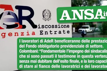 AdeR, ok su Fondo previdenziale. Colombani all’Ansa, successo premia anni di battaglie e iniziative