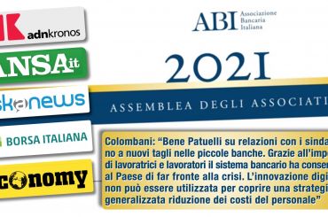 Colombani sulla stampa, bene Patuelli su relazioni sindacali, no a nuovi tagli in piccole banche