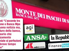 Fondazione e Banca Mps siglano accordo per chiudere contenzioso. Colombani, ora avanti con rafforzamento patrimoniale