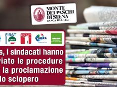 La stampa su Mps in Unicredit. I sindacati, il governo non ci ascolta, avviate procedure per sciopero ed assemblee