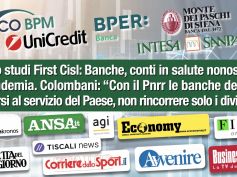 Report First Cisl su prime cinque banche italiane approda sulla stampa, conti ok malgrado la pandemia