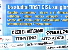 Pandemia non compromette i bilanci delle principali banche italiane, lo studio di First Cisl sui giornali