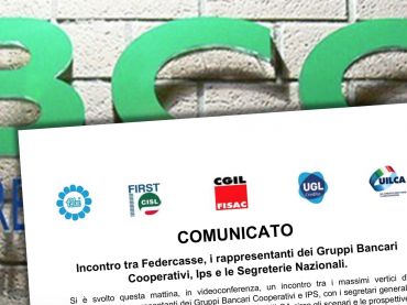 Incontro tra Federcasse, i rappresentanti dei Gruppi Bancari Cooperativi, Ips e i sindacati