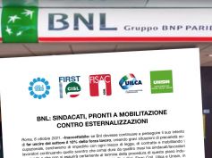 Bnl, sindacati, pronti a mobilitazione contro esternalizzazioni