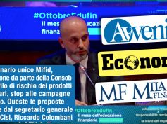 Tavola rotonda di Roma. Colombani, con il questionario unico Mifid si persegue il miglior interesse del cliente