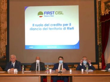First Cisl Roma e Rieti, il ruolo del credito per il rilancio del territorio di Rieti