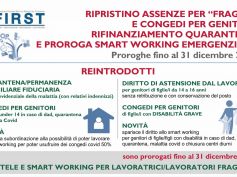 Lavoratori fragili, quarantena e congedi, le ultime novità nella pubblicazione First Cisl